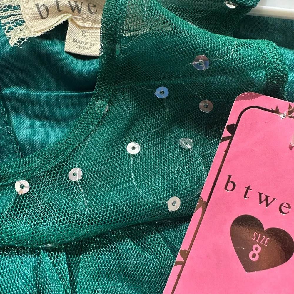 🆕Btween Girls Tulle Dress & Hair Clip Set
